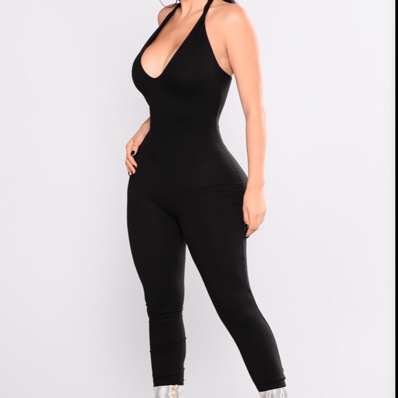 (SOLD) NWOT Fashion Nova Tokyo Jumpsuit - Black - Picture 2 of 4